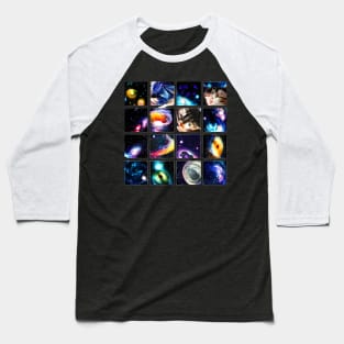 Cat Galaxy Baseball T-Shirt